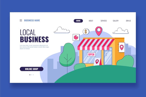 A professional website design for small business with brand identity and recognition
